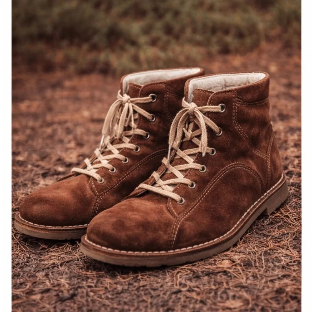 Josef Seibel Brown Suede Chukka Boots Cozy Lined Ankle Boots
